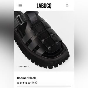 New Labucq Boomer Sandal size 38 black